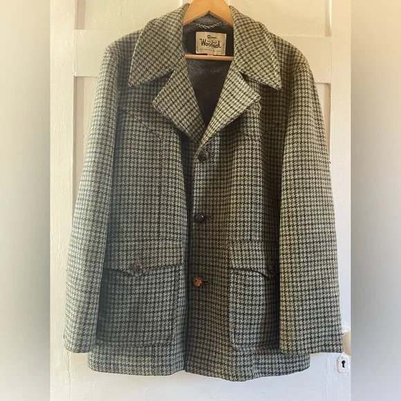 🌻HP🌻True VTG Woolrich 60s Tweed Coat size 44 - Picture 5 of 13